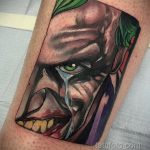 Фото тату с Джокером 16.08.2020 №001 -Joker tattoo- tatufoto.com