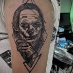 Фото тату с Джокером 16.08.2020 №028 -Joker tattoo- tatufoto.com