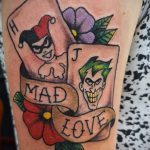 Фото тату с Джокером 16.08.2020 №054 -Joker tattoo- tatufoto.com