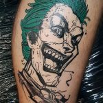 Фото тату с Джокером 16.08.2020 №057 -Joker tattoo- tatufoto.com