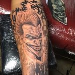 Фото тату с Джокером 16.08.2020 №060 -Joker tattoo- tatufoto.com