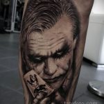 Фото тату с Джокером 16.08.2020 №064 -Joker tattoo- tatufoto.com