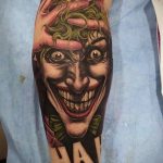 Фото тату с Джокером 16.08.2020 №070 -Joker tattoo- tatufoto.com