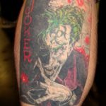 Фото тату с Джокером 16.08.2020 №078 -Joker tattoo- tatufoto.com