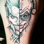 Фото тату с Джокером 16.08.2020 №101 -Joker tattoo- tatufoto.com