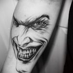 Фото тату с Джокером 16.08.2020 №108 -Joker tattoo- tatufoto.com