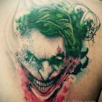 Фото тату с Джокером 16.08.2020 №117 -Joker tattoo- tatufoto.com