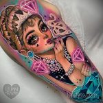 Фото тату с Одри Хепберн 10.08.2020 №006 -Audrey Hepburn tattoo- tatufoto.com