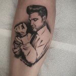 Фото тату с Элвисом Пресли 15.08.2020 №016 -Elvis Presley tattoo- tatufoto.com