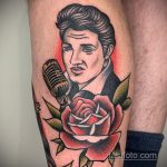 Фото тату с Элвисом Пресли 15.08.2020 №021 -Elvis Presley tattoo- tatufoto.com