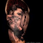 Фото тату с Элвисом Пресли 15.08.2020 №022 -Elvis Presley tattoo- tatufoto.com