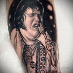 Фото тату с Элвисом Пресли 15.08.2020 №032 -Elvis Presley tattoo- tatufoto.com