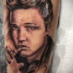 Фото тату с Элвисом Пресли 15.08.2020 №038 -Elvis Presley tattoo- tatufoto.com