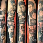 Фото тату с Элвисом Пресли 15.08.2020 №043 -Elvis Presley tattoo- tatufoto.com