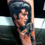 Фото тату с Элвисом Пресли 15.08.2020 №050 -Elvis Presley tattoo- tatufoto.com