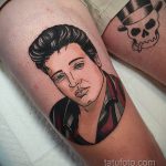 Фото тату с Элвисом Пресли 15.08.2020 №062 -Elvis Presley tattoo- tatufoto.com