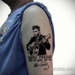 Фото тату с Элвисом Пресли 15.08.2020 №071 -Elvis Presley tattoo- tatufoto.com