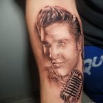 Фото тату с Элвисом Пресли 15.08.2020 №074 -Elvis Presley tattoo- tatufoto.com
