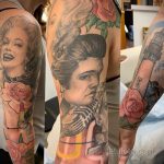 Фото тату с Элвисом Пресли 15.08.2020 №081 -Elvis Presley tattoo- tatufoto.com