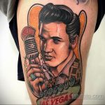 Фото тату с Элвисом Пресли 15.08.2020 №082 -Elvis Presley tattoo- tatufoto.com