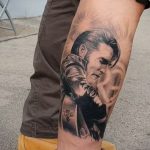 Фото тату с Элвисом Пресли 15.08.2020 №088 -Elvis Presley tattoo- tatufoto.com