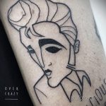 Фото тату с Элвисом Пресли 15.08.2020 №090 -Elvis Presley tattoo- tatufoto.com