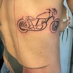 Фото тату с мотоциклом 29.08.2020 №010 -moto tattoo- tatufoto.com