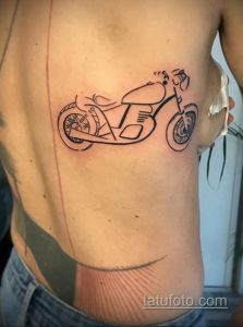 Фото тату с мотоциклом 29.08.2020 №010 -moto tattoo- tatufoto.com