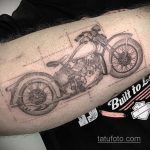 Фото тату с мотоциклом 29.08.2020 №029 -moto tattoo- tatufoto.com