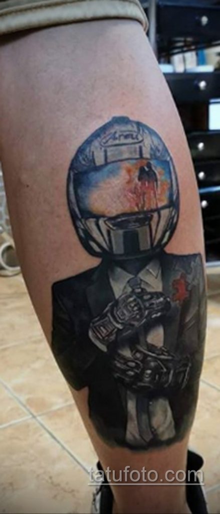 Фото тату с мотоциклом 29.08.2020 №035 -moto tattoo- tatufoto.com