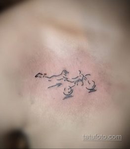 Фото тату с мотоциклом 29.08.2020 №064 -moto tattoo- tatufoto.com