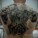 Фото тату с мотоциклом 29.08.2020 №065 -moto tattoo- tatufoto.com