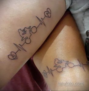 Фото тату с мотоциклом 29.08.2020 №066 -moto tattoo- tatufoto.com