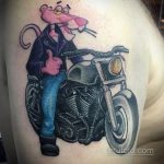 Фото тату с мотоциклом 29.08.2020 №067 -moto tattoo- tatufoto.com