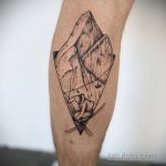 Фото тату со снегом и льдом 17.08.2020 №009 -snow and ice tattoo- tatufoto.com