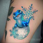 Фото тату со снегом и льдом 17.08.2020 №050 -snow and ice tattoo- tatufoto.com