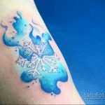Фото тату со снегом и льдом 17.08.2020 №122 -snow and ice tattoo- tatufoto.com