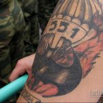 Фото татуировки ВДВ 02.08.2020 №122 -airborne tattoo- tatufoto.com