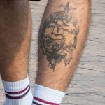 Армейская тату внизу ноги парня --Уличная тату-street tattoo-21.09.2020-tatufoto.com 2