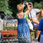 Тату волк в круге на спине женщины –Уличная татуировка (street tattoo)–22.09.2020–tatufoto.com 1