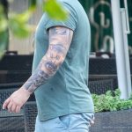 Тату глаз с часами и портрет девушки на левой руке мужчины – 17.09.2020 – tatufoto.com 3