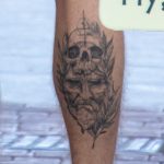 Тату лицо мужчины с черепом и ветвями – 17.09.2020 – tatufoto.com 7