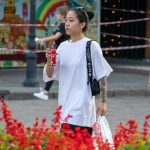 Тату маска демона и змея на руке девушки азиатской внешности --Уличная тату-street tattoo-21.09.2020-tatufoto.com 1