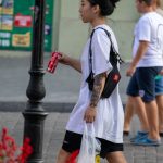 Тату маска демона и змея на руке девушки азиатской внешности --Уличная тату-street tattoo-21.09.2020-tatufoto.com 14