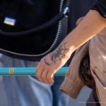 Тату паутина и скульптура на левой руке –Уличная татуировка (street tattoo)–22.09.2020–tatufoto.com 3