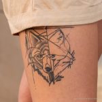 Тату с лисой на бедру девушки – 17.09.2020 – tatufoto.com 2