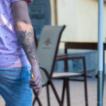 Тату с лысой египетской кошкой на руке парня – Уличная татуировка (street tattoo)-29.09.2020-tatufoto.com 2