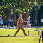 Тату с розой на руке и шее охранника в парке – Уличная татуировка 14.09.2020 – tatufoto.com 1