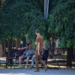Тату с розой на руке и шее охранника в парке – Уличная татуировка 14.09.2020 – tatufoto.com 11