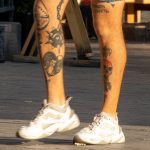 Тату сердце череп и булава на ногах парня --Уличная тату-street tattoo-21.09.2020-tatufoto.com 4